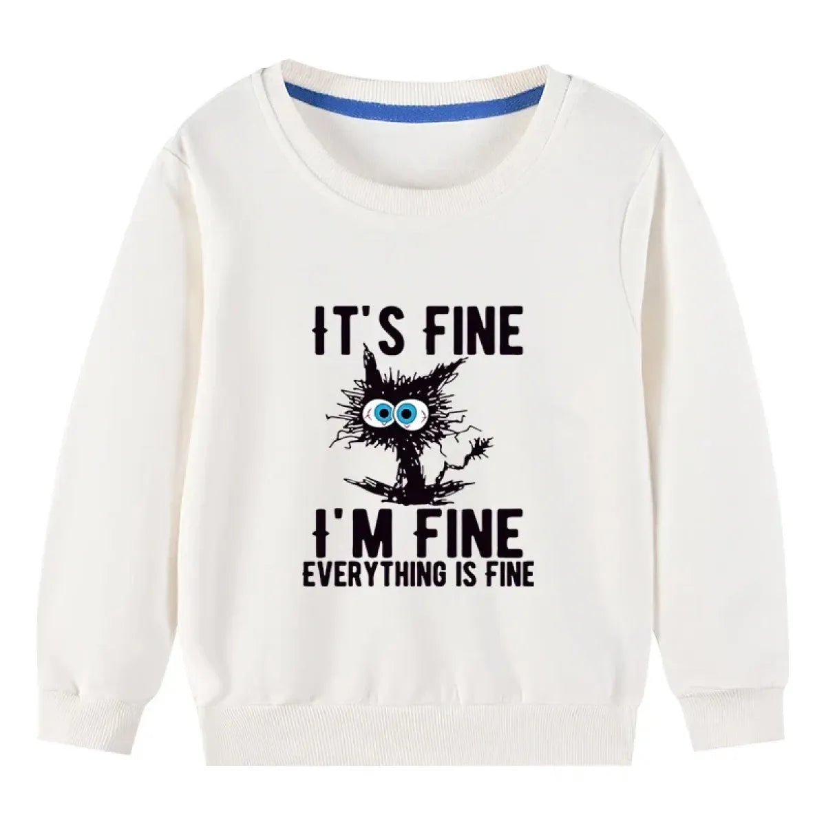 Kids Cotton Cat Print Hoodie - Hoodies & Sweatshirts - Hoodie - 1