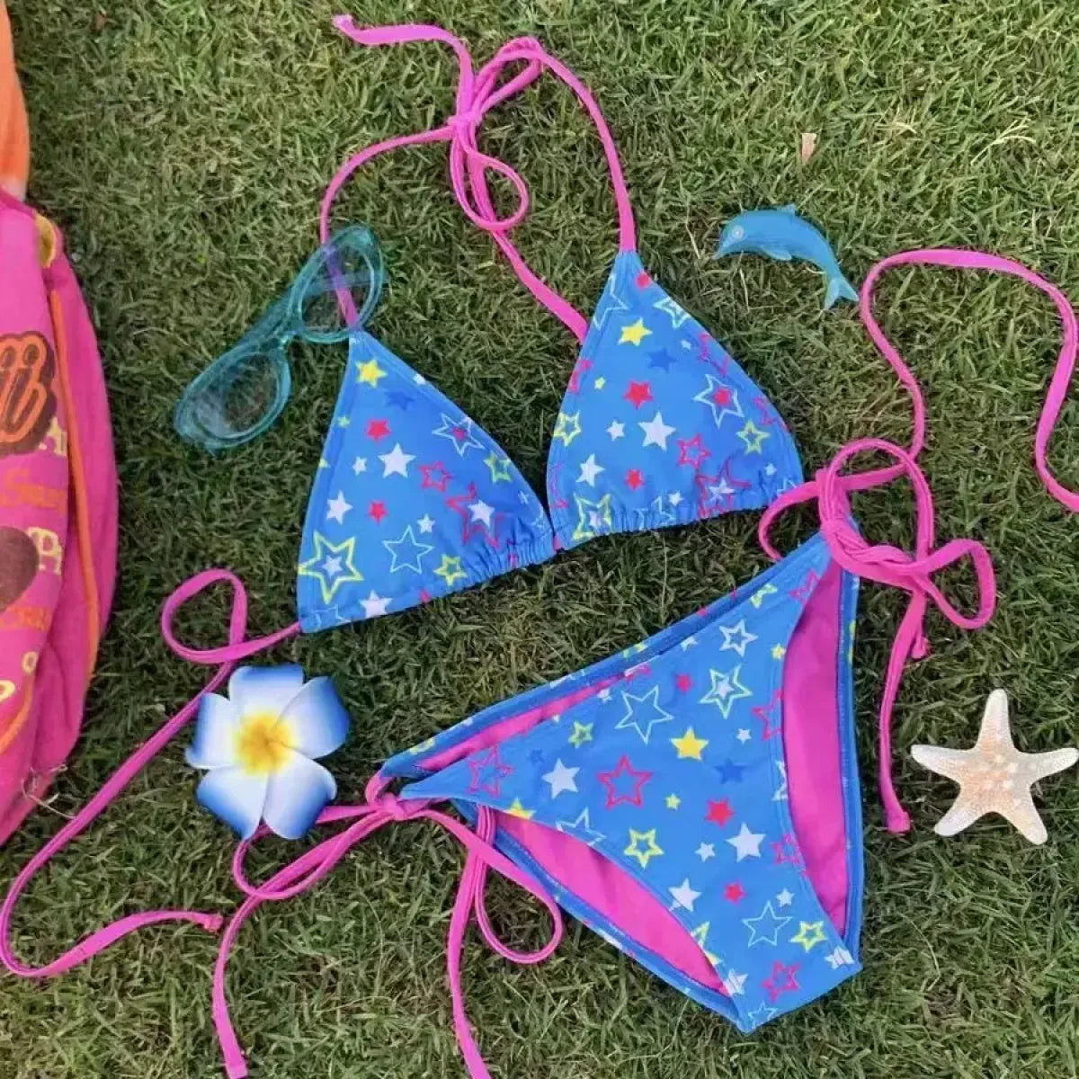 Hello Kitty Y2K Halter Bikini Set - Swimsuits - Swimsuit / Bikini / One-Piece Swimwear - 7
