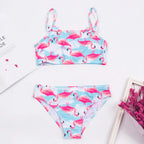 Girls Print Bow Bandeau Bikini Set - Bras - Swimsuit / Bikini / One-Piece Swimwear - 3