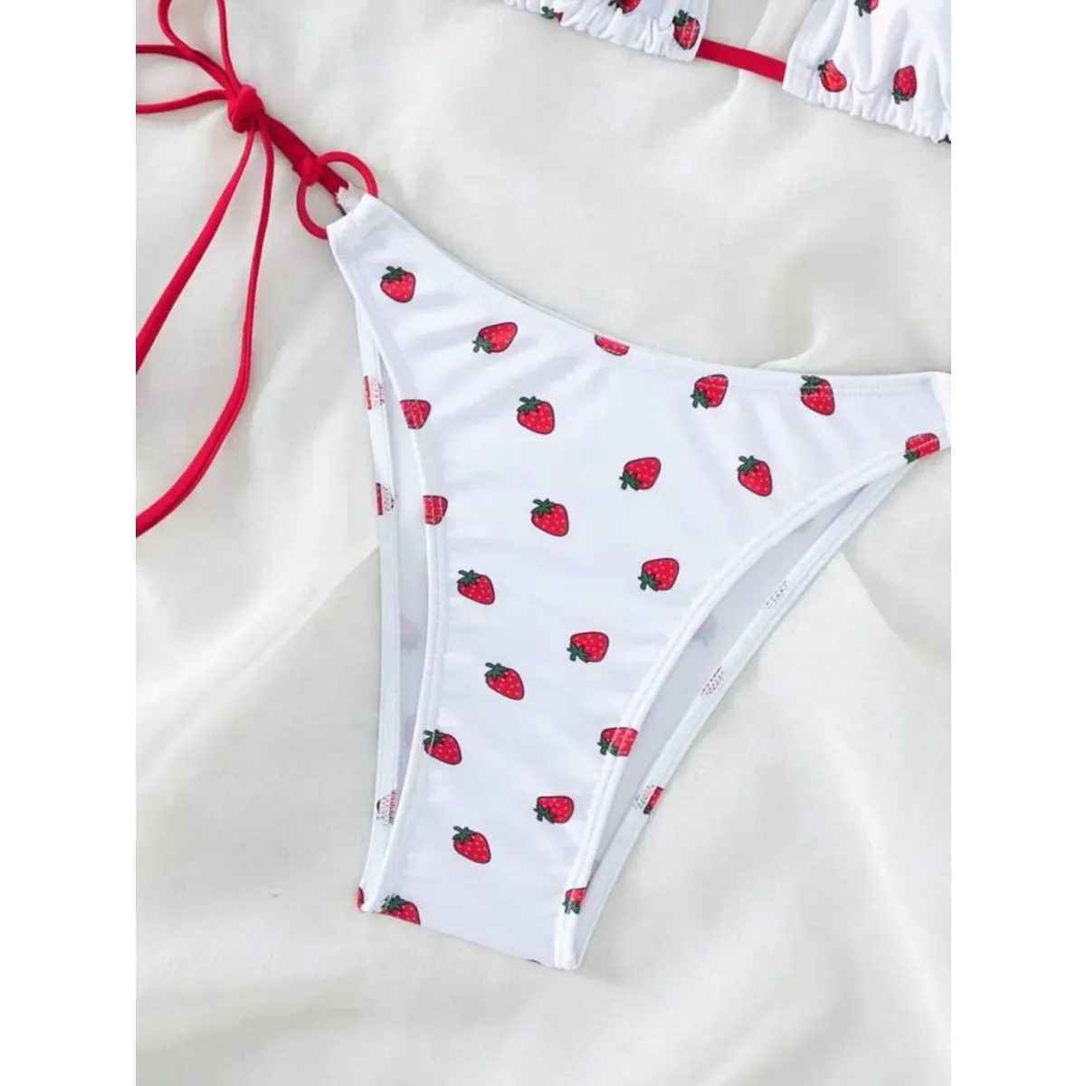 Strawberry Print Halter Micro Bikini Set - Swimsuits - Swimsuit / Bikini / One-Piece Swimwear - 4