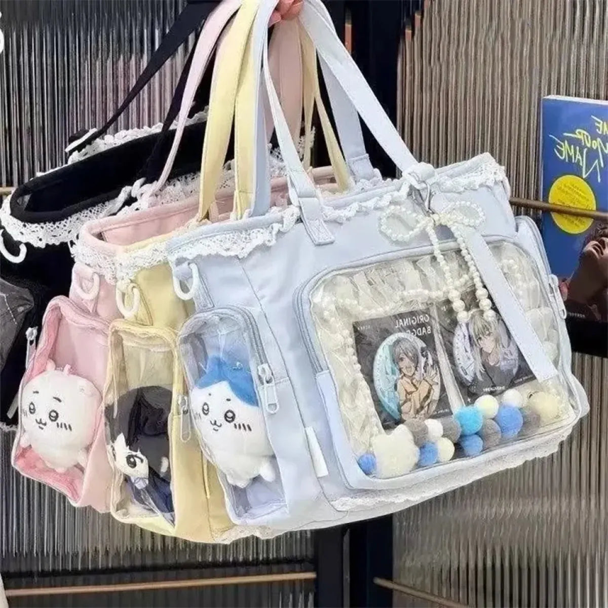 Preppy Japan-Style Bow Messenger Crossbody Bag - Accessories - Crossbody Bag - 1