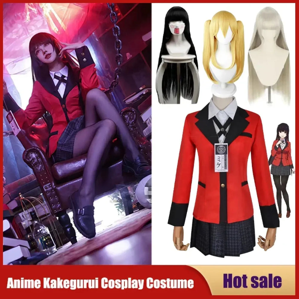 Kakegurui Jabami Yumeko Cosplay School Uniform Set - Cosplay - Cosplay Outfit - 1