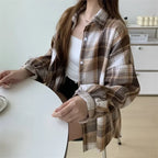 Vintage Preppy Plaid Button-Up Shirt - T-Shirts - Button-Up Shirt - 26