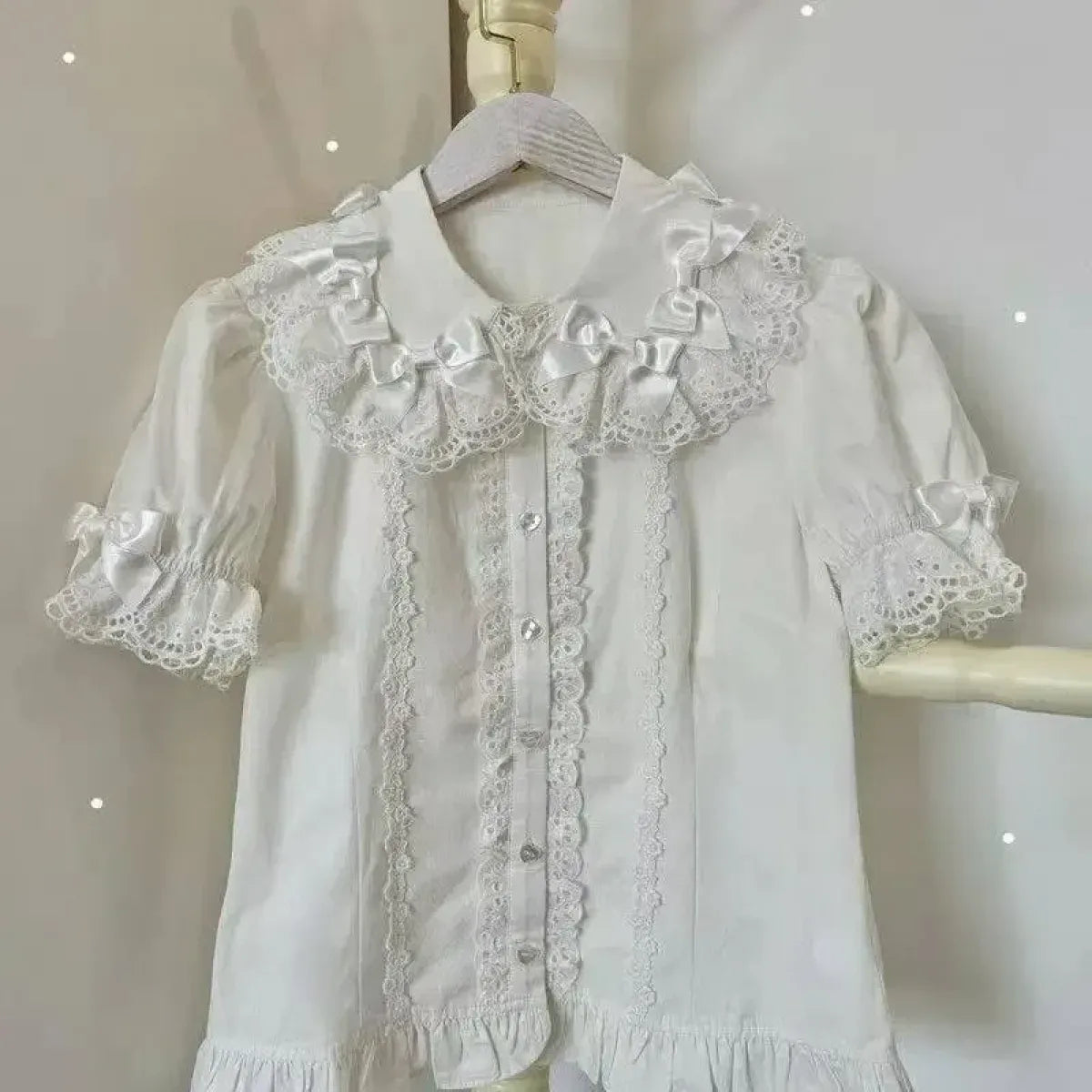 Sweet Lolita Ruffle Puff Sleeve Blouse - Women’s Clothing & Accessories - Blouse - 5