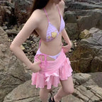 Hello Kitty Y2K Halter Bikini Set - Swimsuits - Swimsuit / Bikini / One-Piece Swimwear - 5