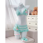 Sweet Korean Vintage Y2K Ruffle Halter Bikini - Women’s - Swimsuit / Bikini / One-Piece Swimwear - 9