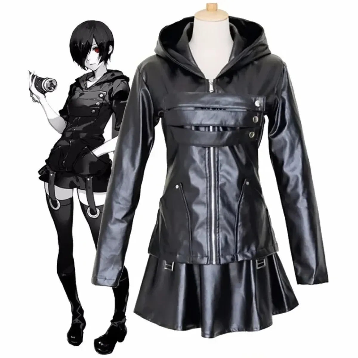 Tokyo Ghoul Touka Kirishima Cosplay Set - Cosplay - Cosplay Outfit - 1