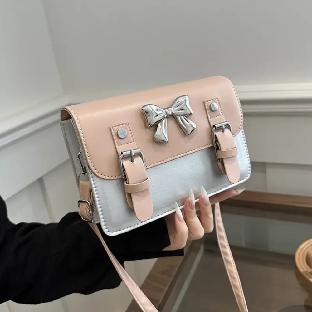 Small Bow Flap Crossbody Bag (Square) - Women Bags & Wallets - Crossbody Bag - 1