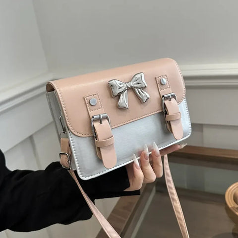 Small Bow Flap Crossbody Bag (Square) - Women Bags & Wallets - Crossbody Bag - 1