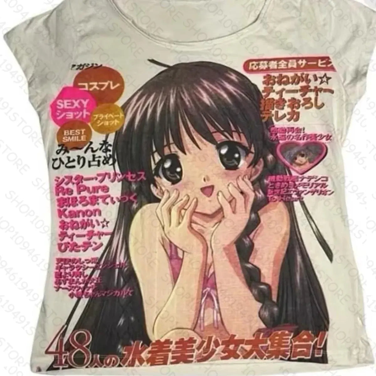 Anime Girl Y2K Punk Crop Top - Dresses - Crop Top - 3