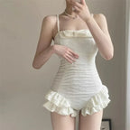 Sweet White Bow Ruffled One-Piece Swimsuit - Women’s Clothing & Accessories - Swimsuit / Bikini / One-Piece Swimwear - 4