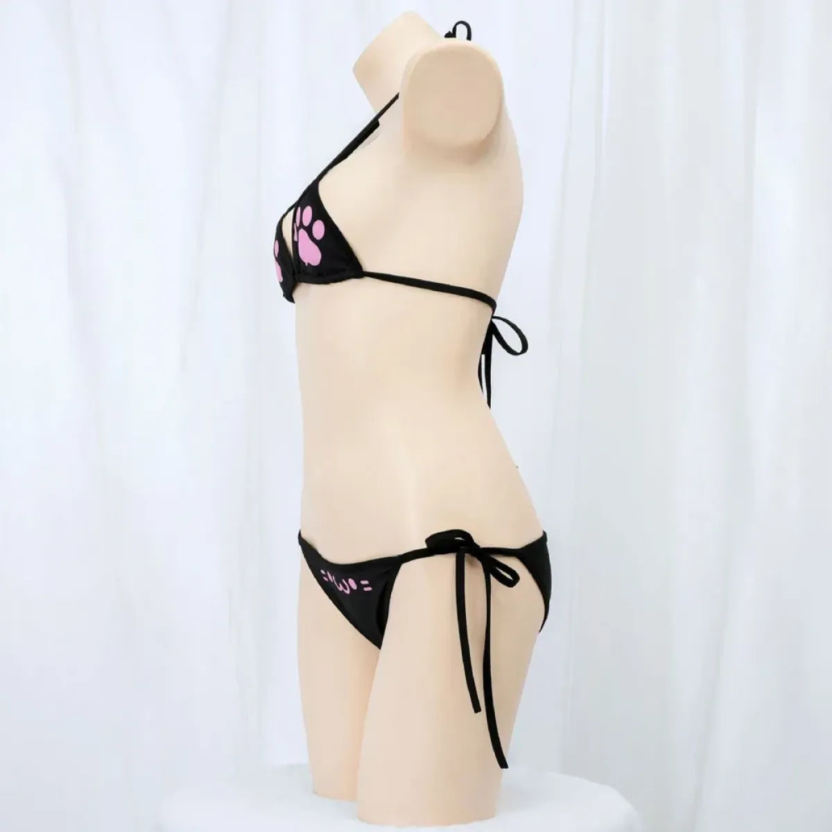 Anime Cat Paw Bikini Cosplay Set - Women’s - Swimsuit / Bikini / One-Piece Swimwear - 2