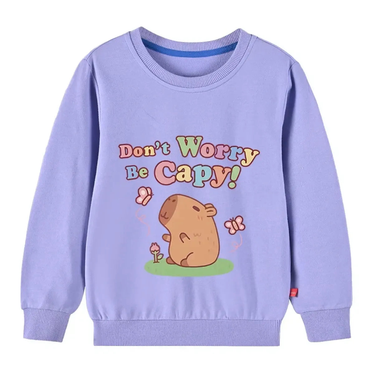 Kids Cotton Capybara Cartoon Pullover Sweatshirt - T-Shirts - Sweatshirt - 11