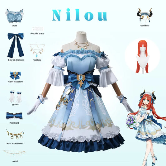 Genshin Impact Nilou Luxurious Dress & Accessories Set - Kawaii Stop - 