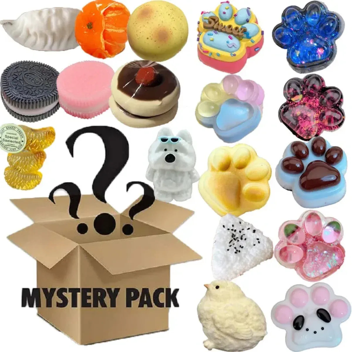 Mystery Kawaii Cat Paw Squishy Fidget Toy - Accessories - Toy - 6
