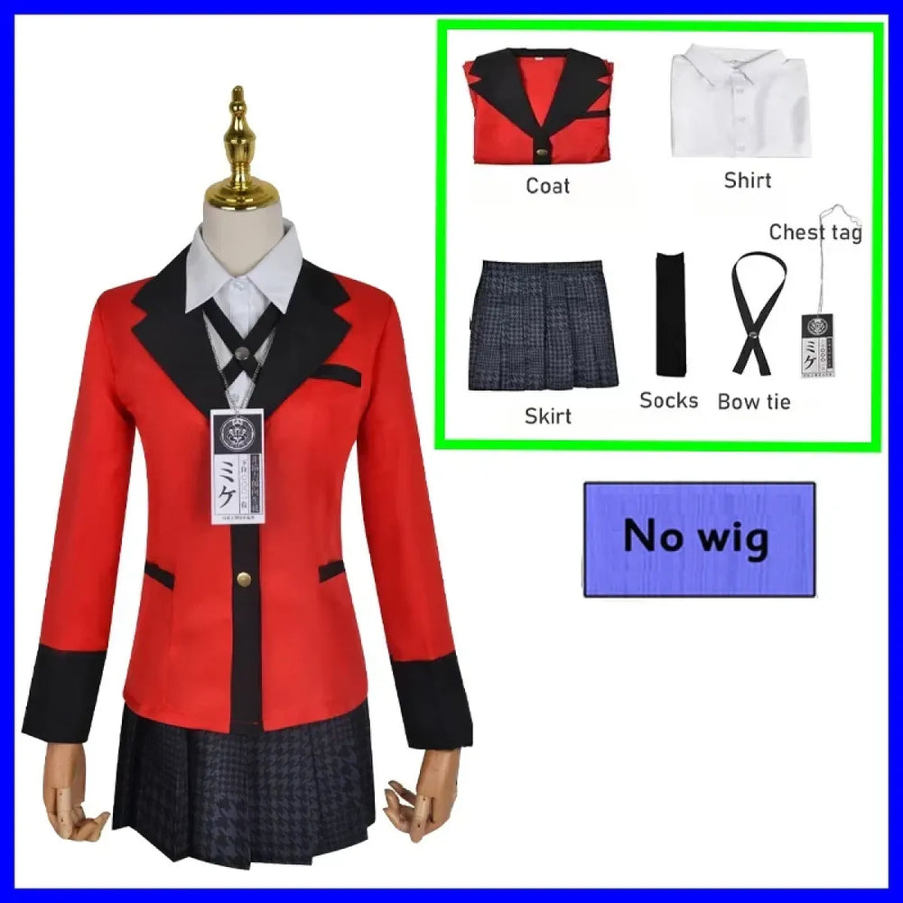 Kakegurui Jabami Yumeko Cosplay School Uniform Set - Cosplay - Cosplay Outfit - 7
