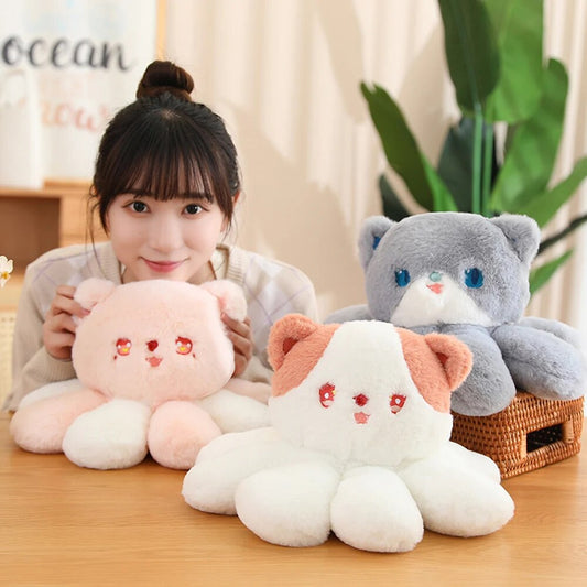 Octokitty Plushies - Kawaii Stop - 35cm size, certified quality, cuddle buddies, cuddly plushies, huggable companions, jellyfish dolls, Mainland China, Octokitty Plushies, perfect gift, plush material, safe for all ages, soft and snuggly, TV & Movie Character, unisex toys, whimsical design