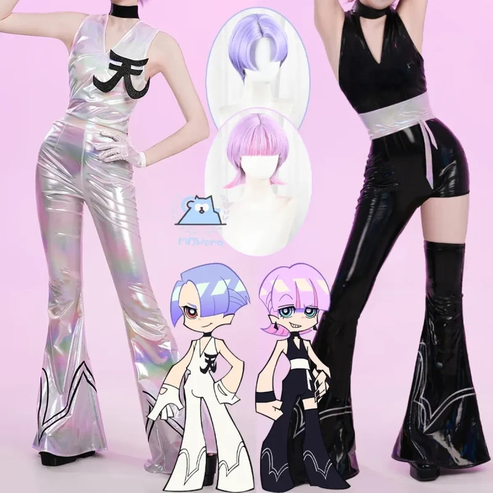 Panty & Stocking Anime Cosplay Jumpsuit Set - Women’s Clothing & Accessories - Cosplay Outfit - 1