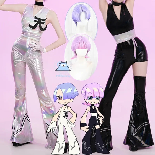 Panty & Stocking Anime Cosplay Jumpsuit Set - Women’s Clothing & Accessories - Cosplay Outfit - 1