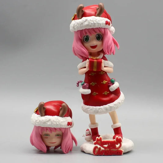 Anya Forger Christmas Dress Figure - 16cm - Kawaii Stop - 