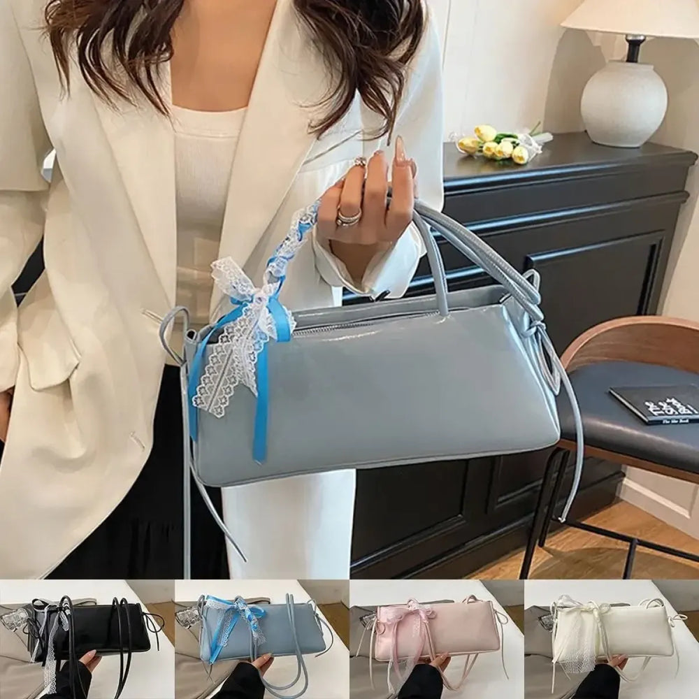 Bowknot Lace Ribbon Shoulder Bag - Women Bags & Wallets - Shoulder Bag - 1
