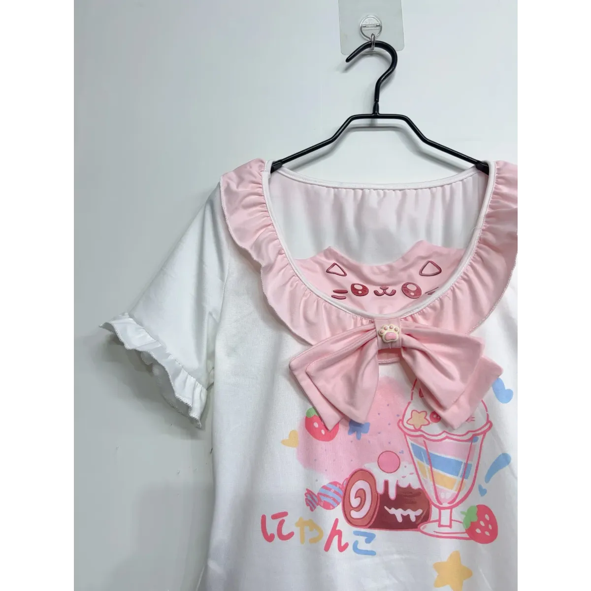 Y2K Cutecore Animal Appliqué Oversized T-Shirt - T-Shirts - T-Shirt - 3