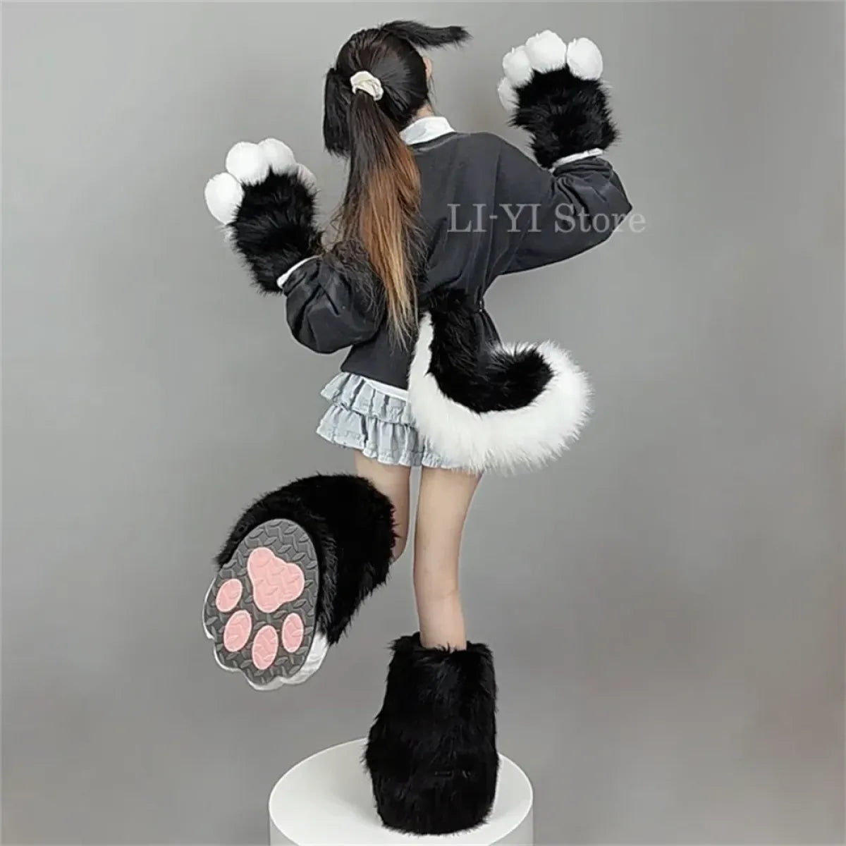 Furry Anime Dog Ear Headband & Tail Set - Anime - Costume Props - 6