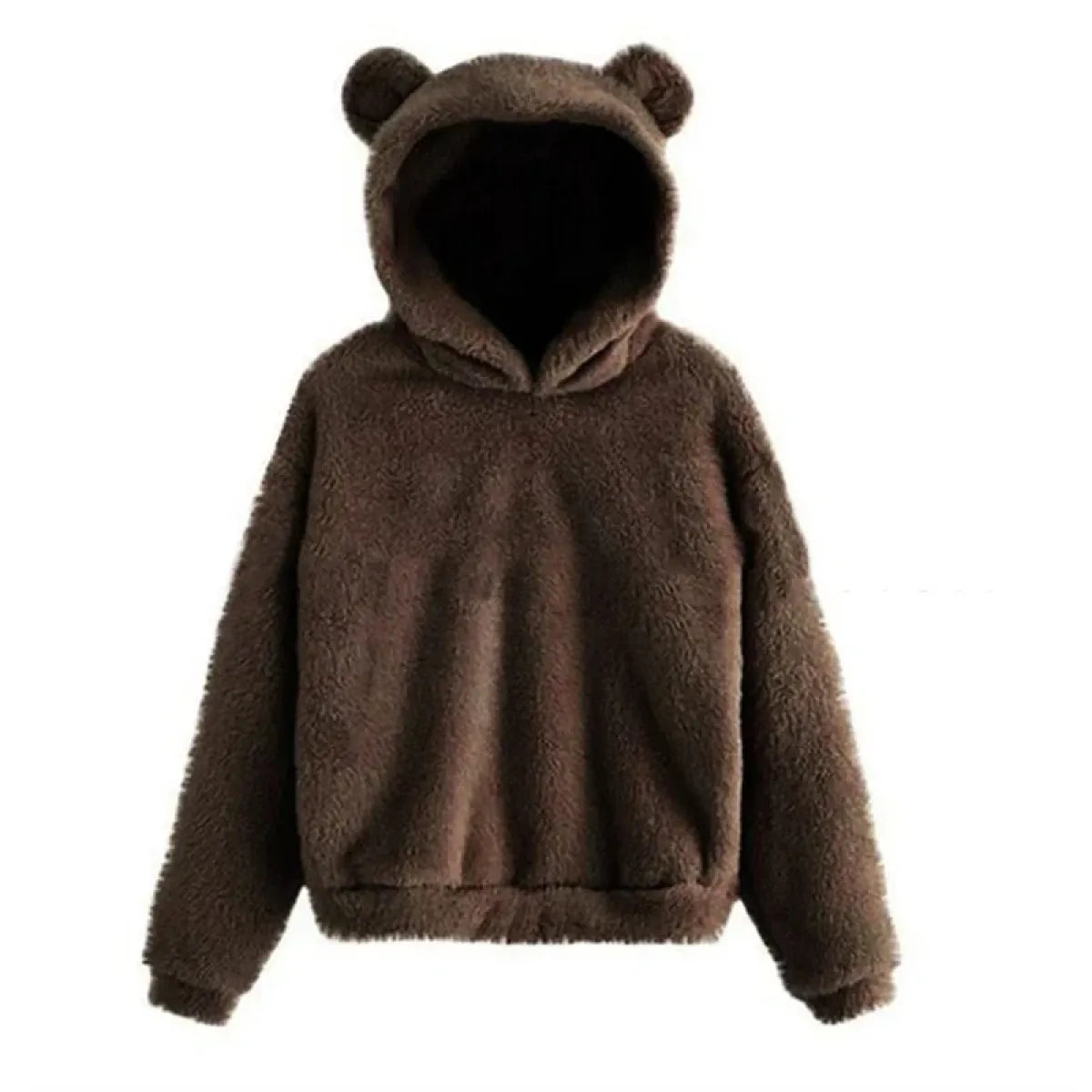 Korean Bear Ears Loose Pullover Hoodie - Hoodies & Sweatshirts - Hoodie - 12