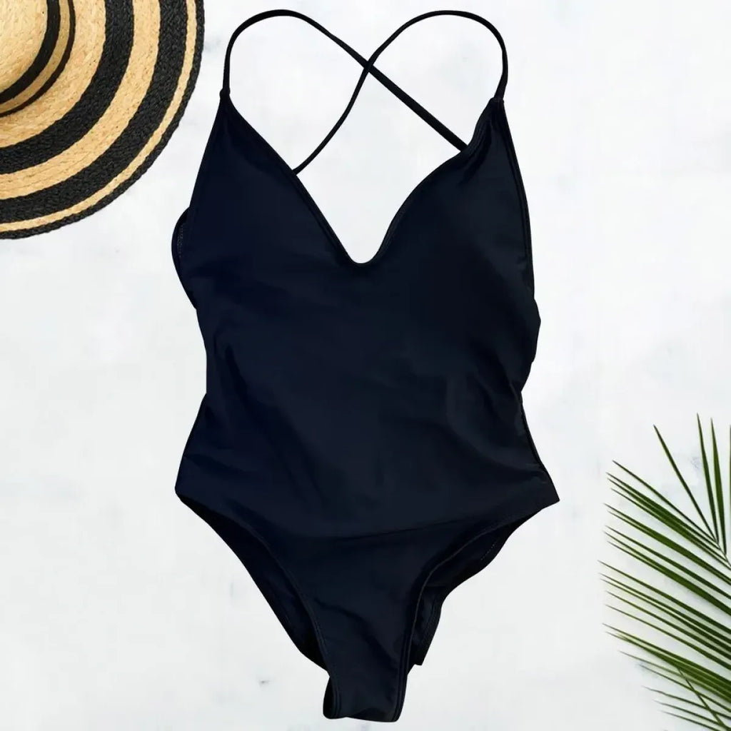 Solid One-Shoulder One Piece Swimsuit - Women’s Clothing & Accessories - Swimsuit / Bikini / One-Piece Swimwear - 14
