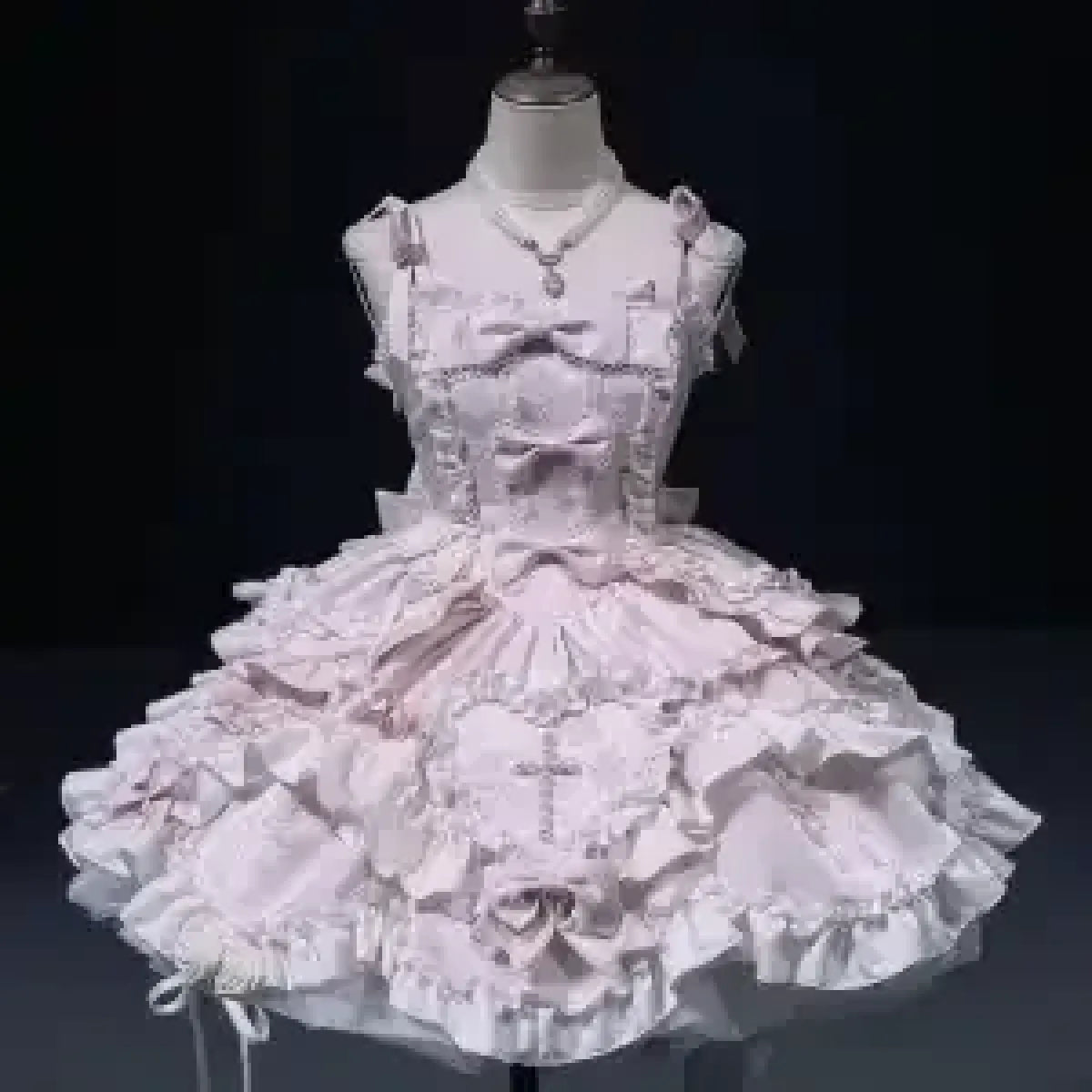 Fairy Elegant Lolita Lace Bow Strap Dress - All Dresses - Lolita Dress - 5