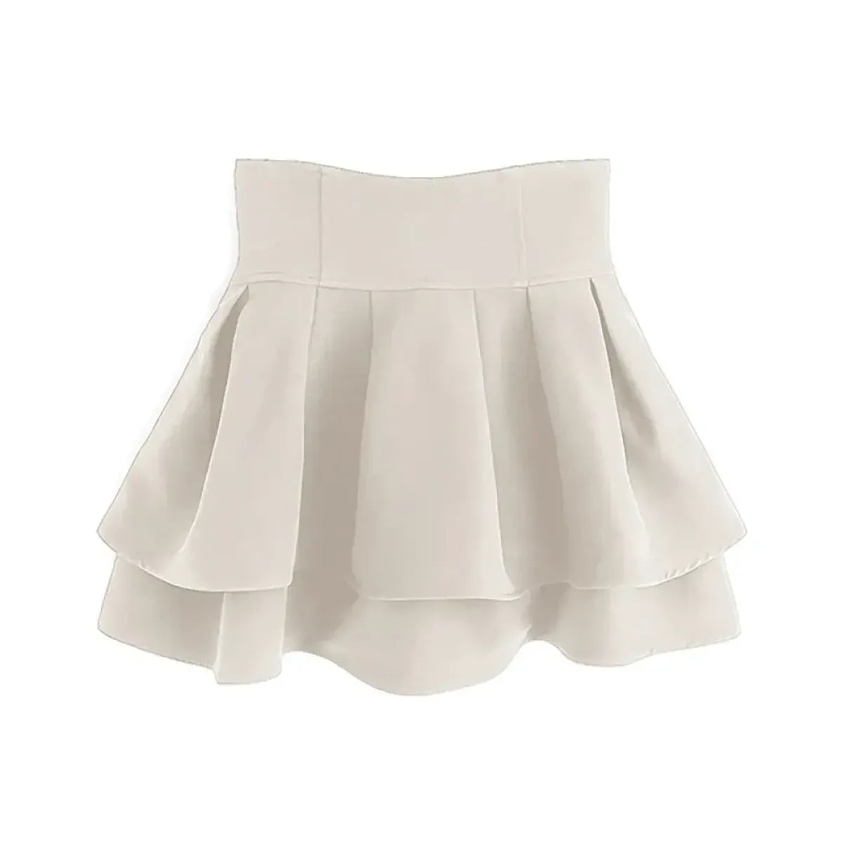 Sweet Black Tiered High Waist Mini Skirt - Bottoms - Mini Skirt - 8