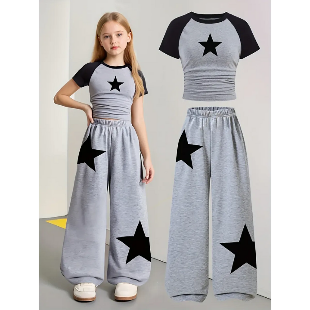 Girls Galaxy Star 2-Piece Sporty Set - Best Sellers - Sets / Co-ords - 1