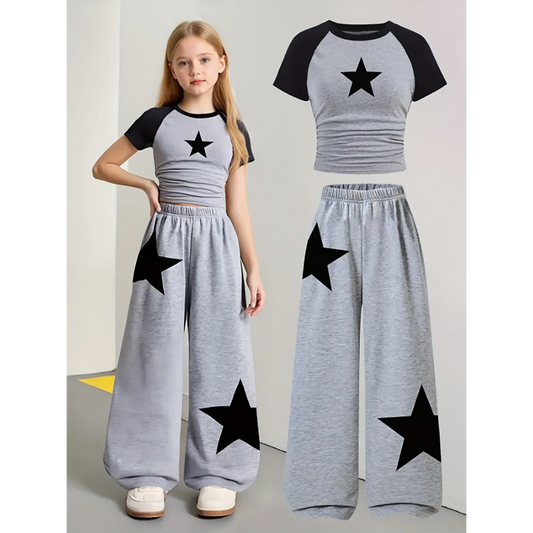 Girls Galaxy Star 2-Piece Sporty Set - Best Sellers - Sets / Co-ords - 1