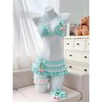 Japanese Polka Dot Bikini Set with Tiered Skirt - Bottoms - Swimsuit / Bikini / One-Piece Swimwear - 5
