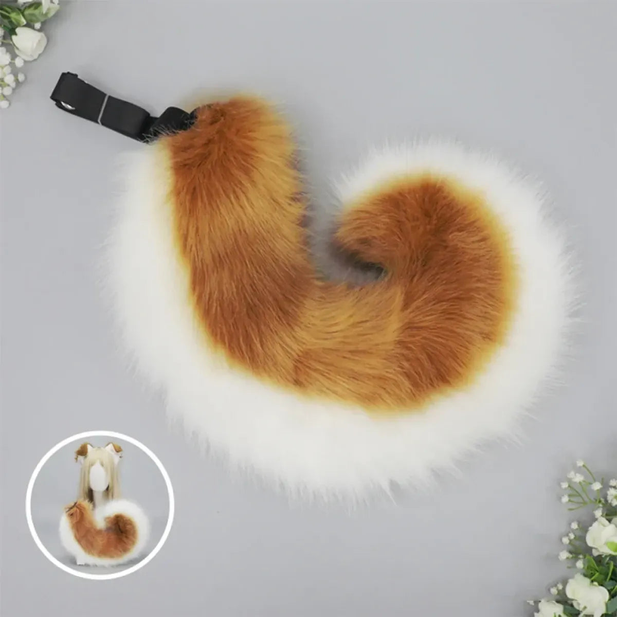 Plush Anime Dog Ear Headband and Tail Set - Anime - Costume Props - 15