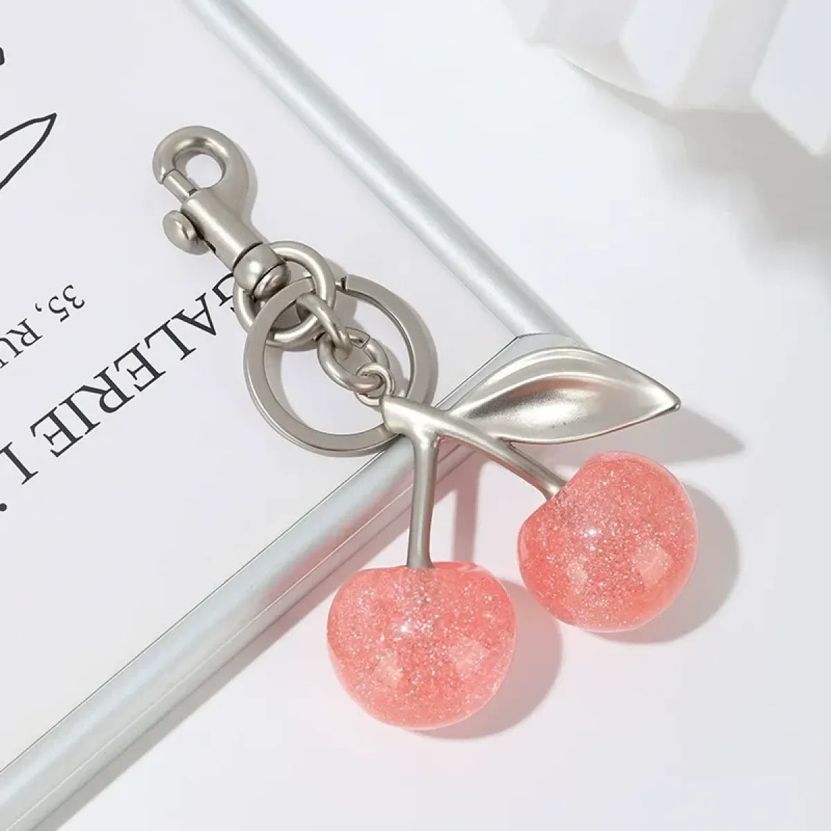 Red Cherry Pendant Keychain Charm - Accessories - Accessory - 6