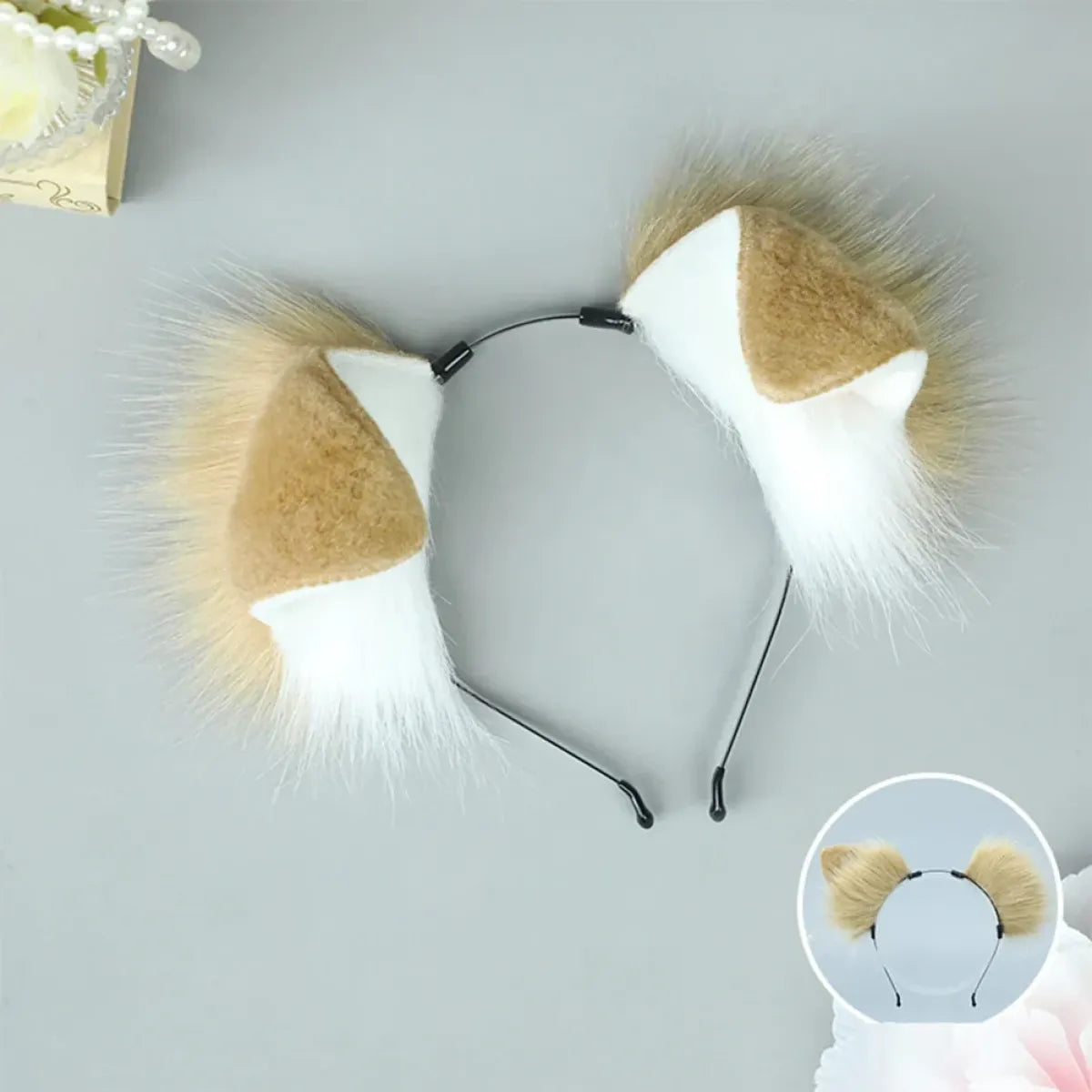 Plush Anime Dog Ear Headband and Tail Set - Anime - Costume Props - 16