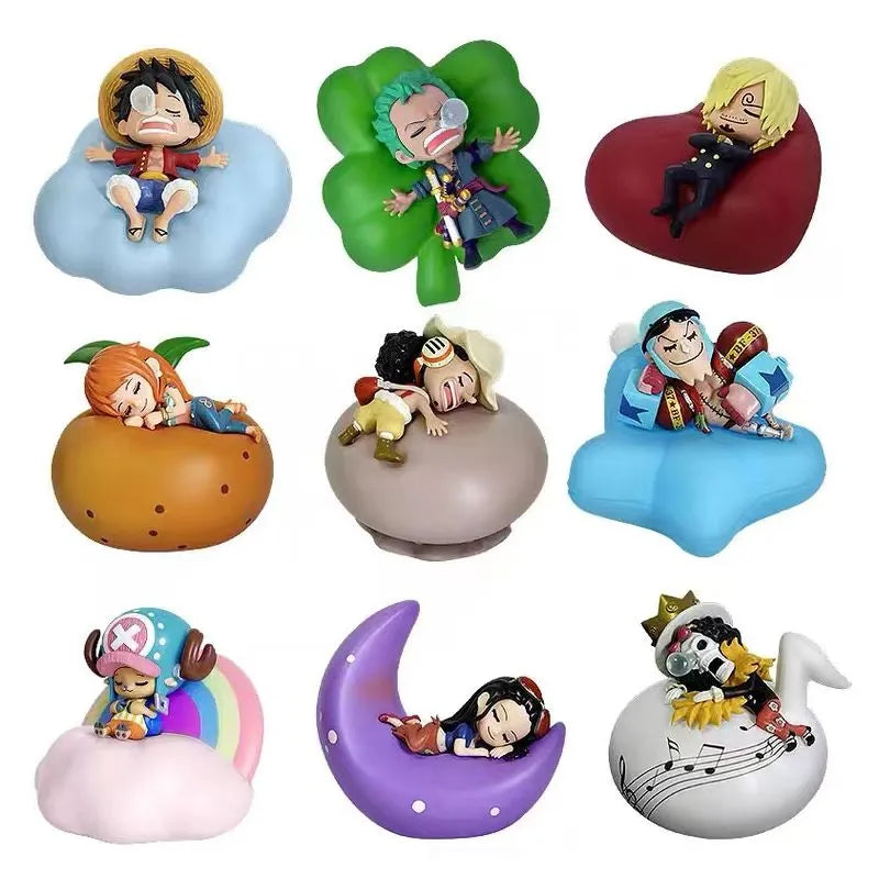 Luffy, Zoro, Nami & Sanji Night Light: Anime Figure Lamp for a Dreamy Bedroom Ambiance - Kawaii Stop - Anime Fans, Anime Figure Lamp, CE Certified, Collectibles, Dreamy Ambiance, First Edition, Luffy, Magical, Nami, Night Light, One Piece, PVC, Sanji, Unisex, Vibrant Colors, Whimsical, Zoro