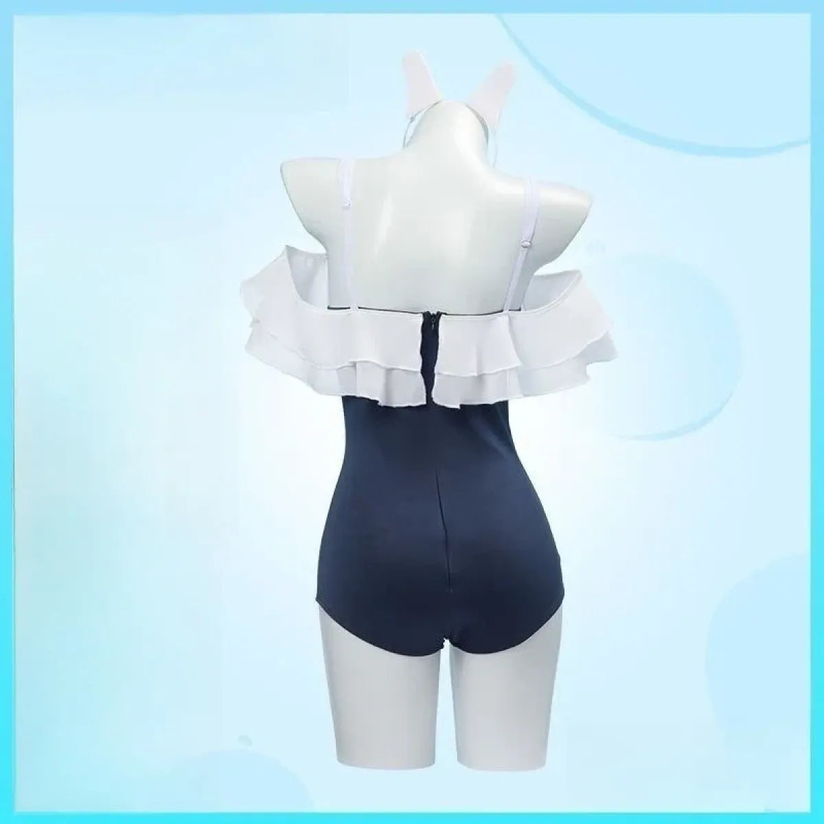 Kawaii Off Shoulder Bunny One-Piece Swimsuit - Women’s Clothing & Accessories - Swimsuit / Bikini / One-Piece Swimwear