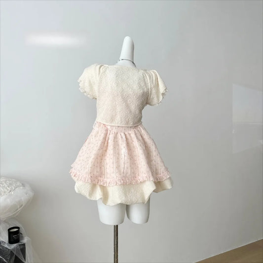 Sweet Lolita Bow Lace Mini Dress - All Dresses - Lolita Dress - 2