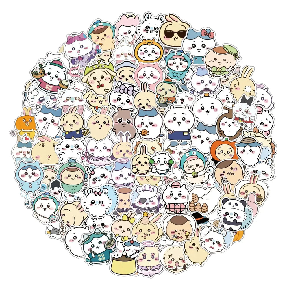 Jiikawa 100pcs Kawaii Waterproof Sticker Set - Stationery & More - Sticker / Decal - 1