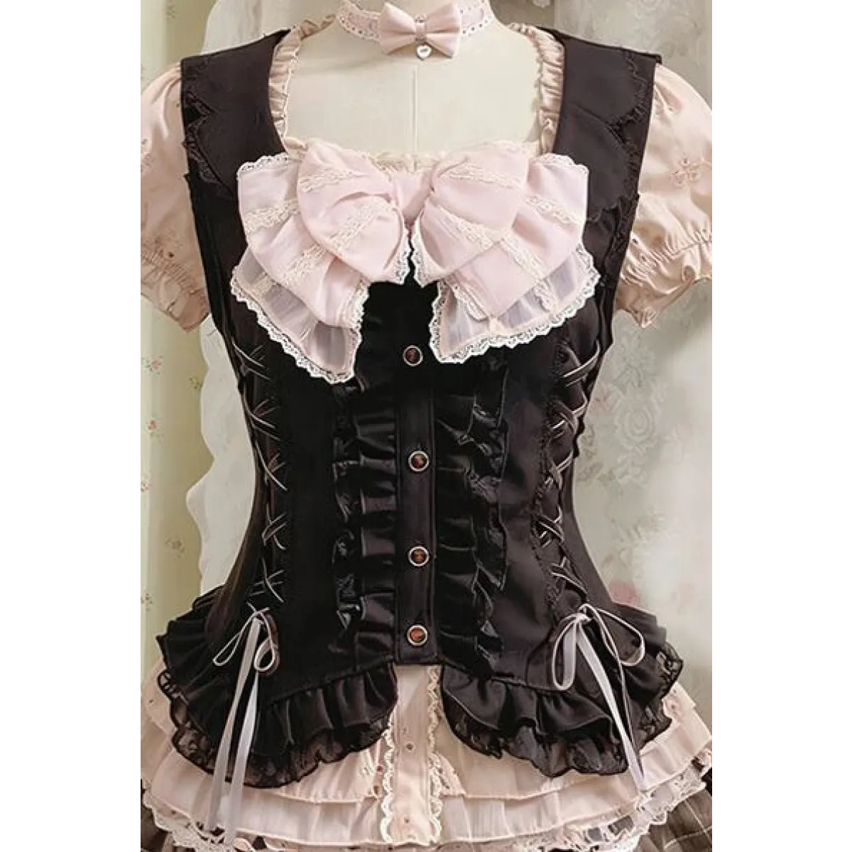 Y2K Sweet 3-Piece Lace Mini Skirt Set - Bottoms - Sets / Co-ords - 4