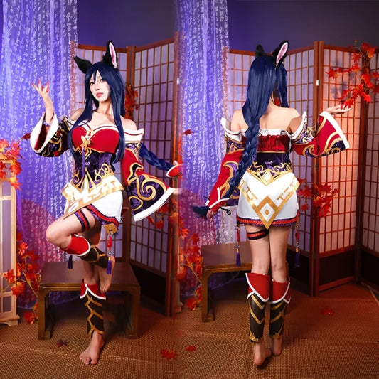 Ahri Nine-Tailed Fox Cosplay Costume Set - Cosplay - Cosplay Outfit - 2