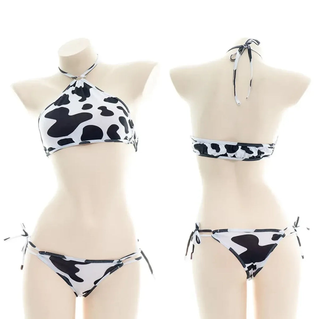 Cow Maid Bikini Cosplay Swimsuit Set - Cosplay - Swimsuit / Bikini / One-Piece Swimwear - 1