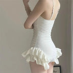 Sweet White Bow Ruffled One-Piece Swimsuit - Women’s Clothing & Accessories - Swimsuit / Bikini / One-Piece Swimwear - 3