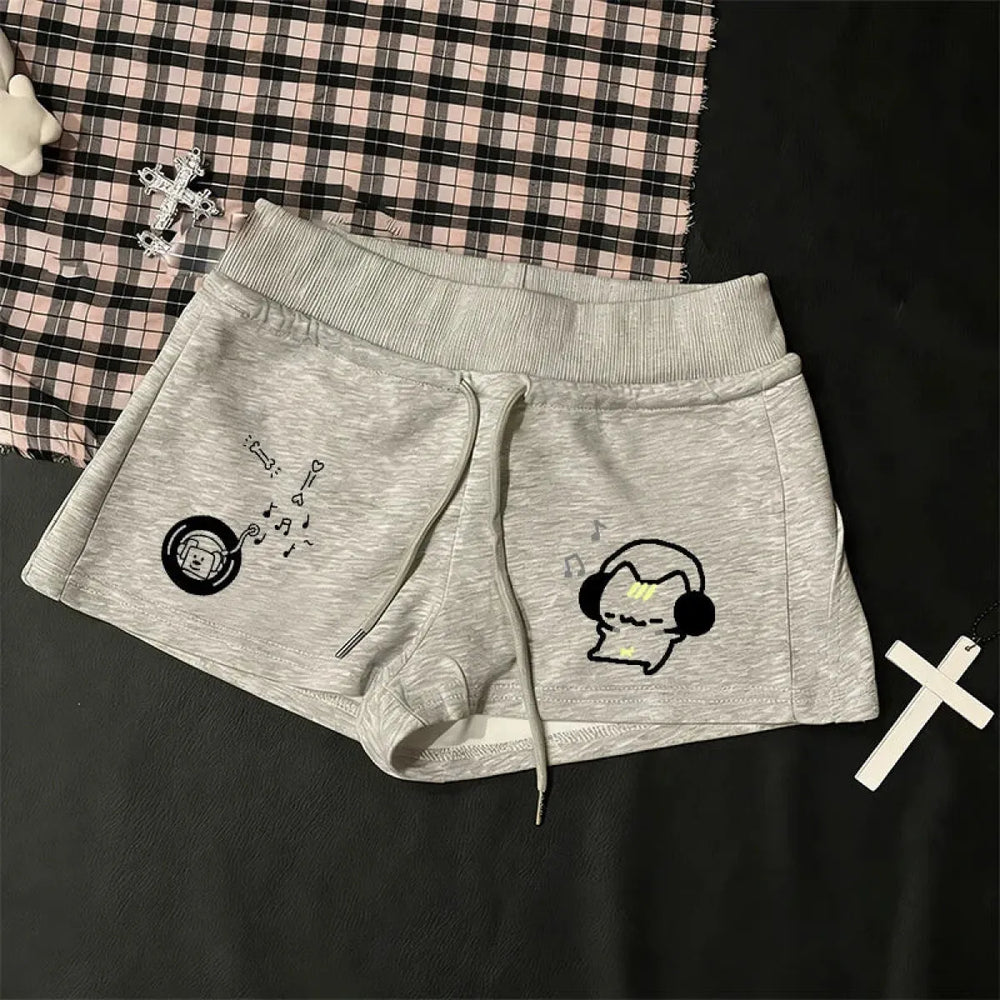 High Waist Elastic Waist Summer Shorts - Dresses - Shorts - 1