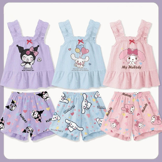 Sanrio Kuromi Cinnamoroll Childrens Pajamas