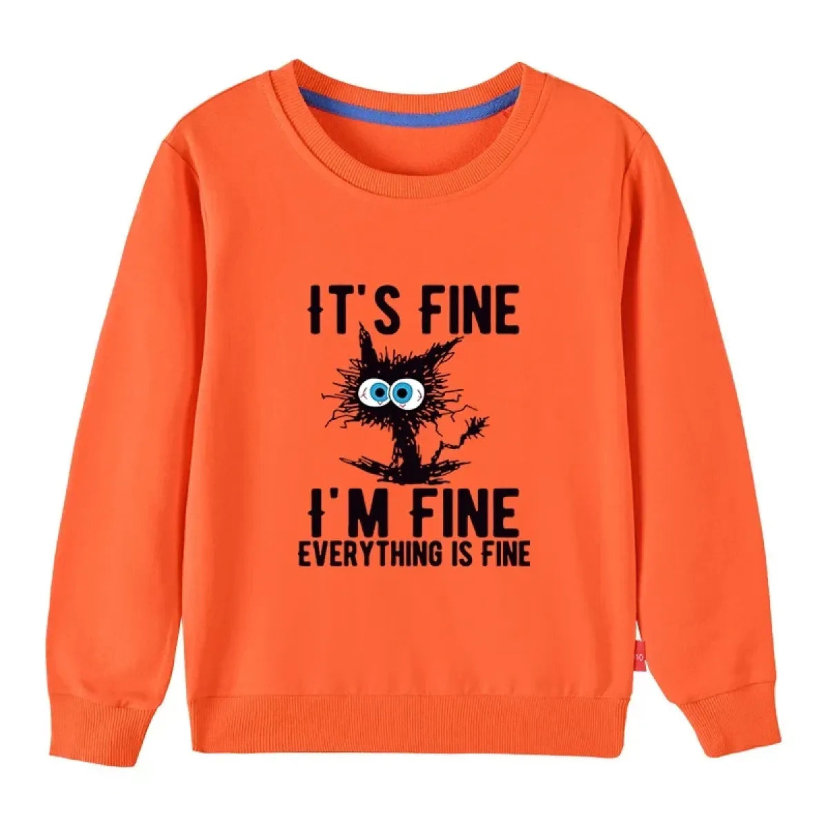 Kids Cotton Cat Print Hoodie - Hoodies & Sweatshirts - Hoodie - 4