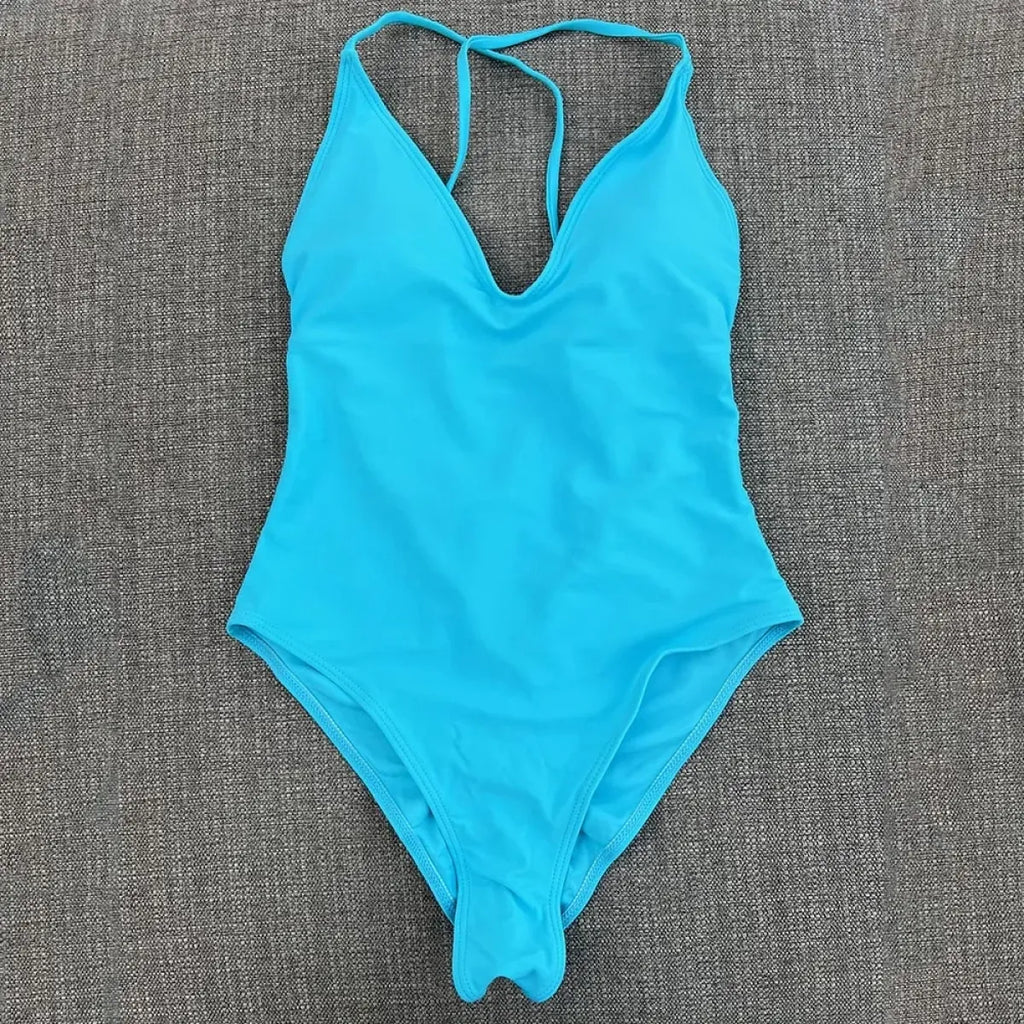 Solid One-Shoulder One Piece Swimsuit - Women’s Clothing & Accessories - Swimsuit / Bikini / One-Piece Swimwear - 9