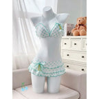 Japanese Polka Dot Bikini Set with Tiered Skirt - Bottoms - Swimsuit / Bikini / One-Piece Swimwear - 9